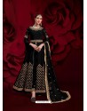 Black Latest Designer Heavy Embroidered Party Wear Anarkali Suit