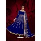 Royal Blue Latest Designer Heavy Embroidered Party Wear Anarkali Suit
