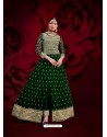 Forest Green Latest Designer Heavy Embroidered Party Wear Anarkali Suit