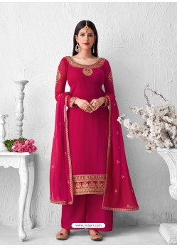 Rani Latest Heavy Designer Wedding Wear Palazzo Suit