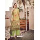 Green Latest Designer Casual Wear Palazzo Suit