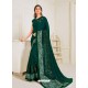 Dark Green Scintillating Latest Designer Wedding Wear Sari