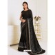 Black Scintillating Latest Designer Wedding Wear Sari