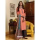 Light Orange Latest Designer Party Wear Palazzo Suit