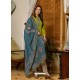 Parrot Green Latest Designer Party Wear Palazzo Suit