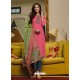 Hot Pink Latest Designer Party Wear Palazzo Suit