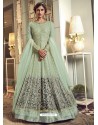 Sea Green Latest Designer Heavy Embroidered Party Wear Anarkali Suit