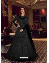 Black Latest Designer Heavy Embroidered Party Wear Anarkali Suit