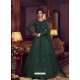 Dark Green Latest Designer Heavy Embroidered Party Wear Anarkali Suit