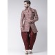 Maroon Readymade Designer Indo Western Sherwani