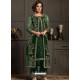 Dark Green Designer Party Wear Butterfly Net Pakistani Suit