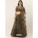 Coffee Latest Designer Wedding Wear Lehenga Choli