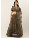 Coffee Latest Designer Wedding Wear Lehenga Choli