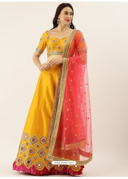 Yellow Latest Designer Wedding Wear Lehenga Choli