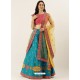 Blue Latest Designer Wedding Wear Lehenga Choli