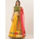 Yellow Latest Designer Wedding Wear Lehenga Choli