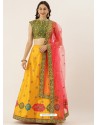 Yellow Latest Designer Wedding Wear Lehenga Choli