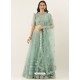 Aqua Grey Latest Designer Wedding Wear Lehenga Choli