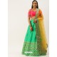 Jade Green Latest Designer Wedding Wear Lehenga Choli