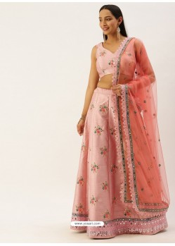 Baby Pink Latest Designer Wedding Wear Lehenga Choli