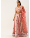 Baby Pink Latest Designer Wedding Wear Lehenga Choli