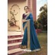 Blue Designer Traditonal Party Wear Silk Sari