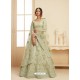 Pista Green Heavy Embroidered Designer Net Wedding Lehenga Choli