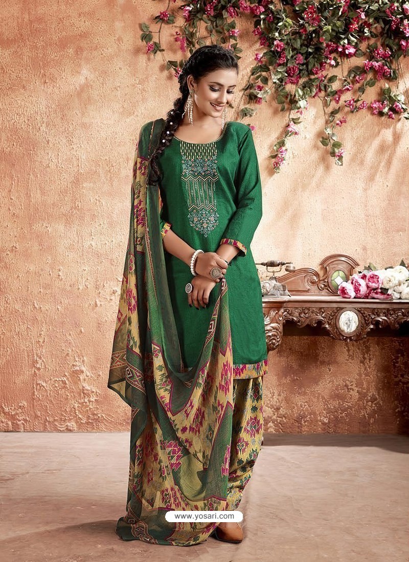 Buy Praiseworthy Cotton Designer Patiala Suit | Punjabi Patiala Suits-sieuthinhanong.vn
