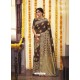 Coffee Designer Classic Wear Jacquard Silk Sari
