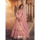 Pink Designer Party Wear Pure Dola Jacquard Wedding Lehenga Suit