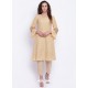 Light Beige Designer Readymade Party Wear Kurti