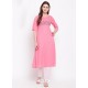 Light Pink Designer Readymade Party Wear Kurti