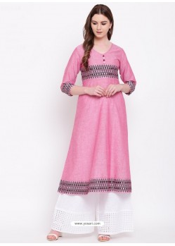 Pink Designer Readymade Party Wear Kurti