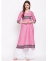 Pink Designer Readymade Party Wear Kurti