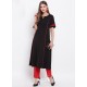 Black Designer Readymade Party Wear Kurti