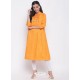 Mustard Designer Readymade Party Wear Kurti