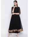 Black Designer Readymade Party Wear Kurti