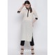 Off White Designer Readymade Party Wear Kurti