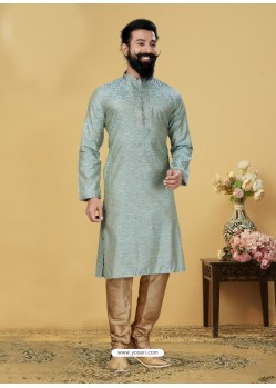 Aqua Grey Exclusive Readymade Kurta Pajama