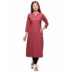 Old Rose Designer Casual Wear Fancy Liling Silk Kurti