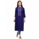 Royal Blue Designer Casual Wear Fancy Liling Silk Kurti