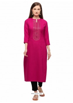 Rani Designer Casual Wear Fancy Liling Silk Kurti