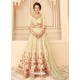 Off White Latest Designer Heavy Embroidered Party Wear Anarkali Suit