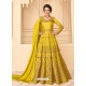 Corn Latest Designer Heavy Embroidered Party Wear Anarkali Suit