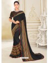 Black Scintillating Latest Designer Party Wear Sari