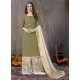 Mehendi Designer Party Wear Embroidered Palazzo Suit