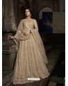 Gold Latest Designer Heavy Embroidered Party Wear Anarkali Suit