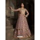 Old Rose Latest Designer Heavy Embroidered Party Wear Anarkali Suit