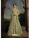 Green Latest Designer Heavy Embroidered Party Wear Wedding Suit