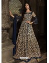 Navy Blue Latest Designer Heavy Embroidered Party Wear Anarkali Suit